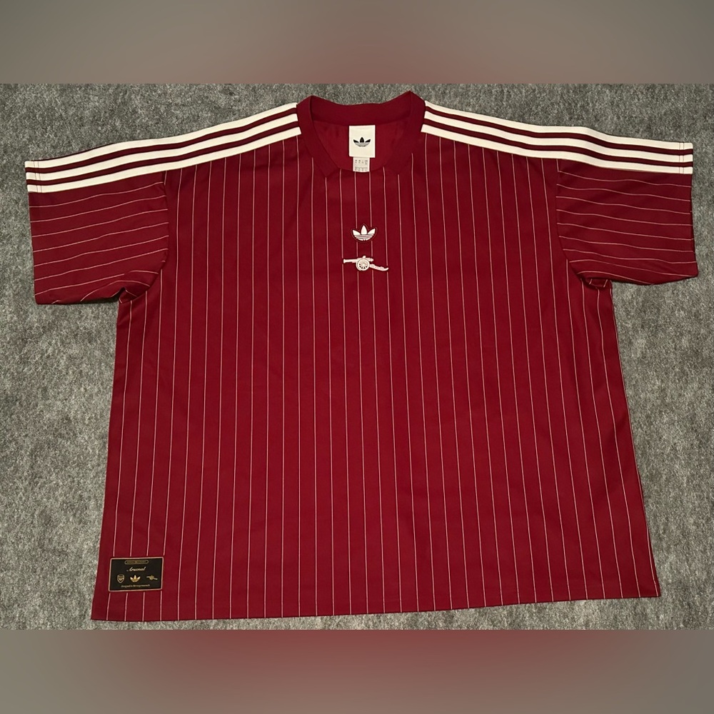 Men’s Adidas Arsenal Terrace Icon FC Soccer Red/White Jersey KB6427- 2XL